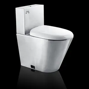 Asian wholesale manufacturer wc toilet floor mounted marine boat stainless steel water closet toilet set
