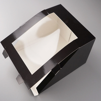 Boîtes d'emballage en carton pour casquettes de baseball recyclables personnalisées en gros avec fenêtre en plastique, logo en relief et impression personnalisée