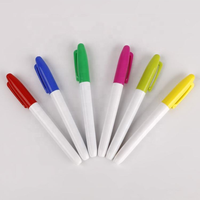 Marcadores de Pizarra Blanca de Punta Ultrafina de 0.5 mm, con Tinta Negra, Roja y Azul, 12 Marcadores por Caja
