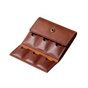 Premium Leather <b>Camera</b> Memory Card Bag Protective SD Card Holder Travel Storage Pouch with Personalized Branding - Product Image 4