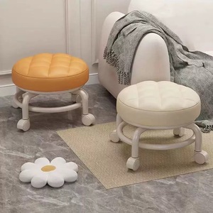 <b>Small</b> <b>Stool</b> With Casters For Kids Portable Plastic Chair Foam Filled Child Seat Home Use - Product Image 1