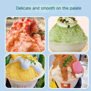 Machine à <span class=keywords><strong>glace</strong></span> pilée et à crème glacée commerciale Snowflake Korean 220V avec compresseur, capacité de 60 kg - Product Image 5