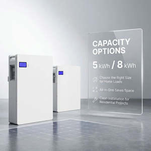 Home ESS 5kWh LiFePO4 51.2V Floor Standing All-In-One Battery Inverter Hybrid <b>Grid</b> Storage <b>System</b> - Product Image 2