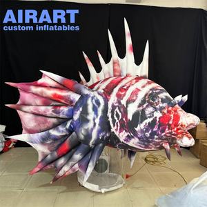 Op maat gemaakte opblaasbare visdecoraties voor aquaria, opblaasbare eenzame visballon - Product Image 2