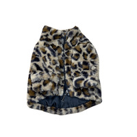 Veste pour chien en fausse fourrure personnalisée, douce et moelleuse, manteau d'hiver pour animaux de compagnie avec fermeture éclair pour chiens de petite et moyenne taille, vêtements pour animaux de compagnie OEM