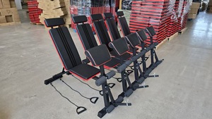 Banc de musculation pliable multifonctionnel réglable en métal pour la remise en forme en intérieur avec <span class=keywords><strong>support</strong></span> pour <span class=keywords><strong>haltères</strong></span> et barres - Product Image 4