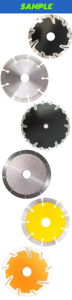 Disques de coupe diamantés industriels - Lames segmentées en nitride, disponibles en OEM, garantie 3 ans, pour la découpe de maçonnerie et de béton armé - Product Image 5