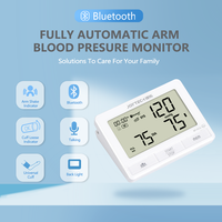 Monitor tekanan darah lengan atas ECG Bluetooth, mesin BP pintar untuk penggunaan rumahan