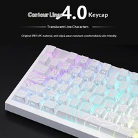 Claviers à touches dégradées gravées sur le côté Contour 4.0, matériau PBT, compatibles avec l'axe magnétique d'origine, claviers topographiques