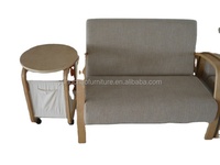 Canapé chaise de relaxation en bois massif, fauteuil de salon moderne