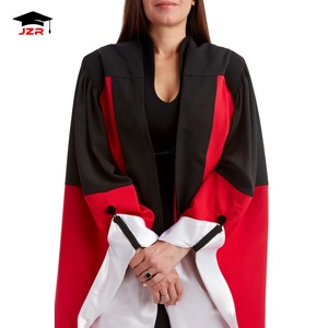 Robe de doctorat universitaire classique Robe de doctorat de luxe Ensemble de robe de doctorat avec capuche et casquette - Product Image 3