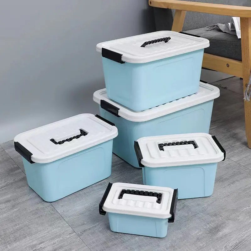 Scatola di cibo trasparente portatile di grande capacità per la casa giocattolo organizzatore di abbigliamento contenitore scatole di medicina bagno di stoccaggio