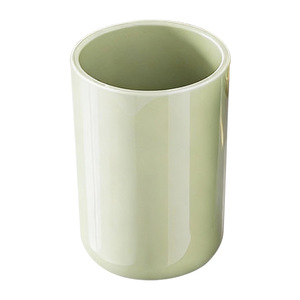 Vaso para enjuague bucal de color sólido, ecológico, con soporte individual para uso en el baño - Product Image 1