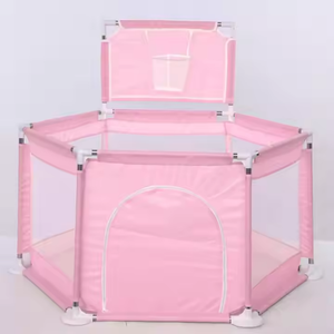 מחיר המפעל מתקפל נירוסטה תינוק כדורסל משחק משחקים מקורה עם גדר בטיחות לילדים - Product Image 2