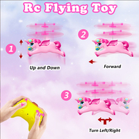 Los mejores regalos, luz para niños, Sensor de mano eléctrico, Robot volador, caballo volador, Mini helicóptero RC, Sensor de inducción, juguetes de bolas voladoras para niños