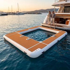 Dock flottant gonflable haut de gamme DWF pour yacht, avec zone de <span class=keywords><strong>piscine</strong></span> centrale anti-méduse intégrée - Product Image 3