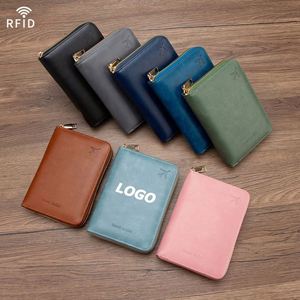 RFID Blocking Passport Holder Travel <b>Wallet</b> with Zipper, Multi-Pocket <b>Document</b> Organizer for Safe International Trips - Product Image 1