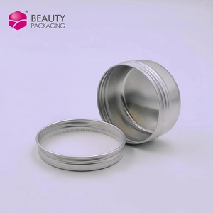 5g15g 30G 40G 50G 60G 100G สีเงินสีขาวอลูมิเนียมสีดำเคราน้ำมันขวดโลหะรอบขนมดีบุกสำหรับลิปบาล์มเครื่องสำอางครีมบรรจุภัณฑ์ - Product Image 1