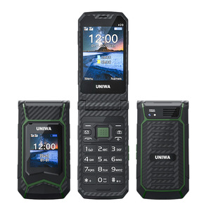 Téléphone à clapet UNIWA avec grosse batterie X29, <span class=keywords><strong>double</strong></span> écran de 2,8 pouces, <span class=keywords><strong>double</strong></span> carte <span class=keywords><strong>SIM</strong></span> GSM, style robuste, clavier classique T9 avec touches de raccourci - Product Image 2