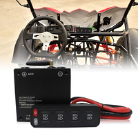 Panneau d'interrupteurs à LED 4 groupes avec boîtier de commande de circuit 12V 24V pour les véhicules marins SUV ATV UTV Truck 4x4 Off Road Vehicles