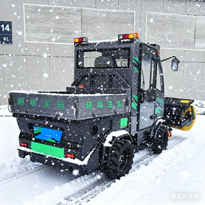 Machine à neige multifonctionnelle à cabine fermée, avec moteur, roulement, engrenage, noyau, marque YG, machine à balayer la neige - Product Image 3