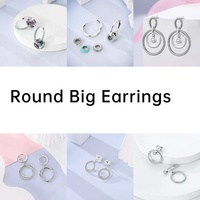 Boucles d'oreilles créoles MULA en argent sterling 925, plaquées rhodium, géométriques, zircon, forme classique en U, bijoux de mariage pour femmes, cadeau