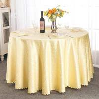 Nappe ronde en polyester jacquard floral pour hôtels, banquets et événements – Couleurs personnalisées et approvisionnement en gros
