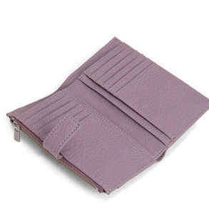 Portefeuille élégant en cuir pour femmes, vente en gros de portefeuilles courts pour femmes, porte-cartes pour femmes avec étiquette privée - Product Image 3