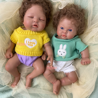Poupée Reborn en Silicone de 12 Pouces, Aspect Nouveau-né Réaliste, Peau Foncée, Cheveux Implantés à la Main, Poupée Bébé de Collection Souvenir