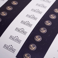 Étiquettes thermiques personnalisées autocollantes en feuille d'or, étiquettes UHF étanches avec logo UV pour bijoux, bagues, prix, lunettes