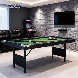 Ensemble de <span class=keywords><strong>table</strong></span> de <span class=keywords><strong>billard</strong></span> pliable S.Q.F de 6 pieds, <span class=keywords><strong>table</strong></span> de <span class=keywords><strong>billard</strong></span> portable en MDF pour l'intérieur avec accessoires, jeu de snooker à domicile - Product Image 3