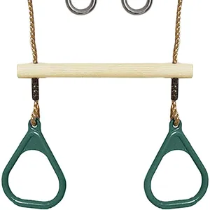 <span class=keywords><strong>Barre</strong></span> de balançoire trapèze robuste, nouveau, ensemble avec anneaux, Bar à bascule pour enfants - Product Image 1
