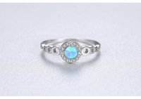 Bague en argent 925 la plus vendue, pierre opale, bague tendance