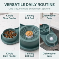 Tapis de léchage pour chiens et chats, tapis anti-étouffement de qualité alimentaire à alimentation lente avec ventouses puissantes, plaque de distraction pour léchage