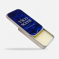 Baume parfumé à marque privée, motif marbre cobalt, format poche, avec étui coulissant et emballage de vente au détail, pour marques en démarrage, direct usine