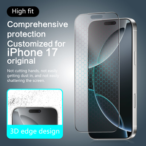 <span class=keywords><strong>Protector</strong></span> de pantalla de vidrio mate de cerámica de cubierta completa antideslumbrante antihuellas dactilares de alta calidad para IPhone 17 Pro 15 16 Pro Max - Product Image 6