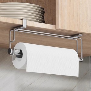 Porte-serviettes en papier Delwins en acier inoxydable 304, sans perçage, à suspendre sur la porte d'armoire K-088 - Product Image 4