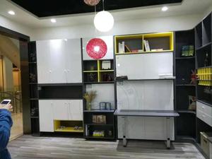 Bachelorhood tiết kiệm không gian thông minh dọc Murphy giường với tủ thời trang tủ sách và bàn - Product Image 2