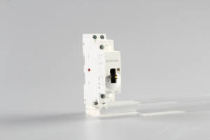 Contacteur AC modulaire à montage sur rail DIN 50/60 Hz pour l'automatisation de la maison intelligente avec interrupteur de commande manuelle - Product Image 2