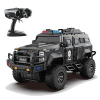Coche de Juguete RC de Gran Tamaño para Niños, 73 cm, Escala 1:6, Modelo de Coche de Seguridad Pública de Plástico, Simulación, 6 Ruedas, Todoterreno