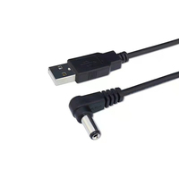 Cable de alimentación USB a DC 5.5*2.1mm, Cable USB AM a conector cilíndrico, Cable USB a DC macho a DC 2.5 2.1mm, Cable de alimentación USB a DC