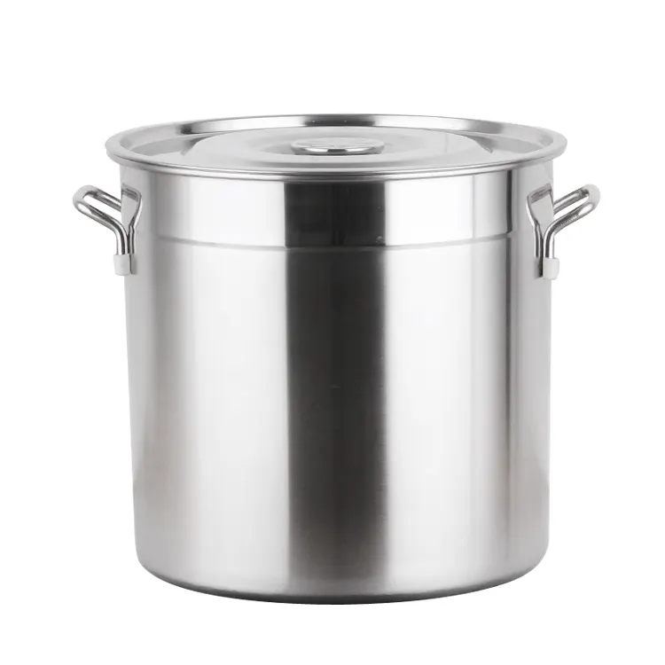 Stainless Steel 50L Big Size Induction Hot Pots Cooking Pot Soup Stock Pots