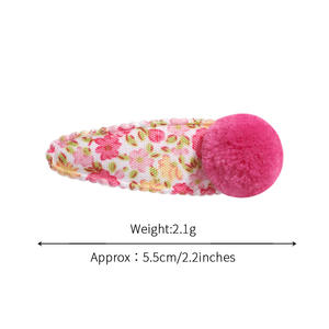 Mignon pompon enfants pinces à cheveux belle <span class=keywords><strong>petite</strong></span> fille épingles à cheveux Bb Barrettes pour filles bébé mode boule pinces à cheveux accessoires de cheveux - Product Image 5