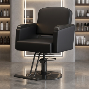 Silla de Peluquería Moderna con Base Dorada, Silla de Barbero Profesional, Venta al Por Mayor - Product Image 1