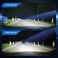 Lentille de projecteur bi-LED 3,0 pouces 130W pour la rénovation automobile, faisceau focalisé avec ligne de coupure nette, faisceau Hi/Lo