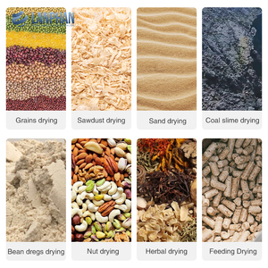 Séchoir à sable à tambour industriel pour fumier de volaille à la noix de coco et fèves de cacao - Product Image 6