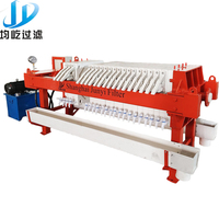 Presse à filtre hydraulique à haute efficacité avec chambre de compression à flux ouvert pour la déshydratation des boues