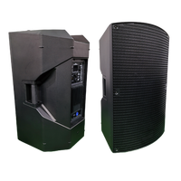 Haut-parleur actif professionnel en plastique de 15 pouces, module amplificateur de puissance classe D 1000W, 4 ohms, pleine fréquence, portable, extérieur, surround
