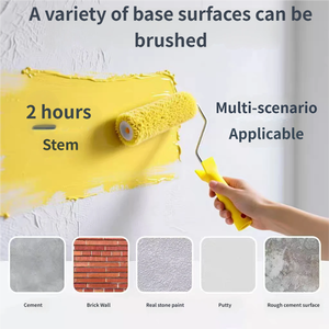 Pintura de Látex Acrílica para Paredes Interiores y Exteriores, Revestimiento de Cemento, Lavable, Resistente al Agua, con Textura - Product Image 6