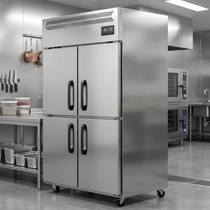 Congelador Vertical Comercial de 2/4 Puertas, Congelador Vertical de Acero Inoxidable para Almacenamiento de Alimentos en Restaurantes y Cocinas - Product Image 4
